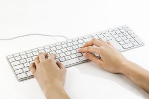 Hands on Computer Keyboard